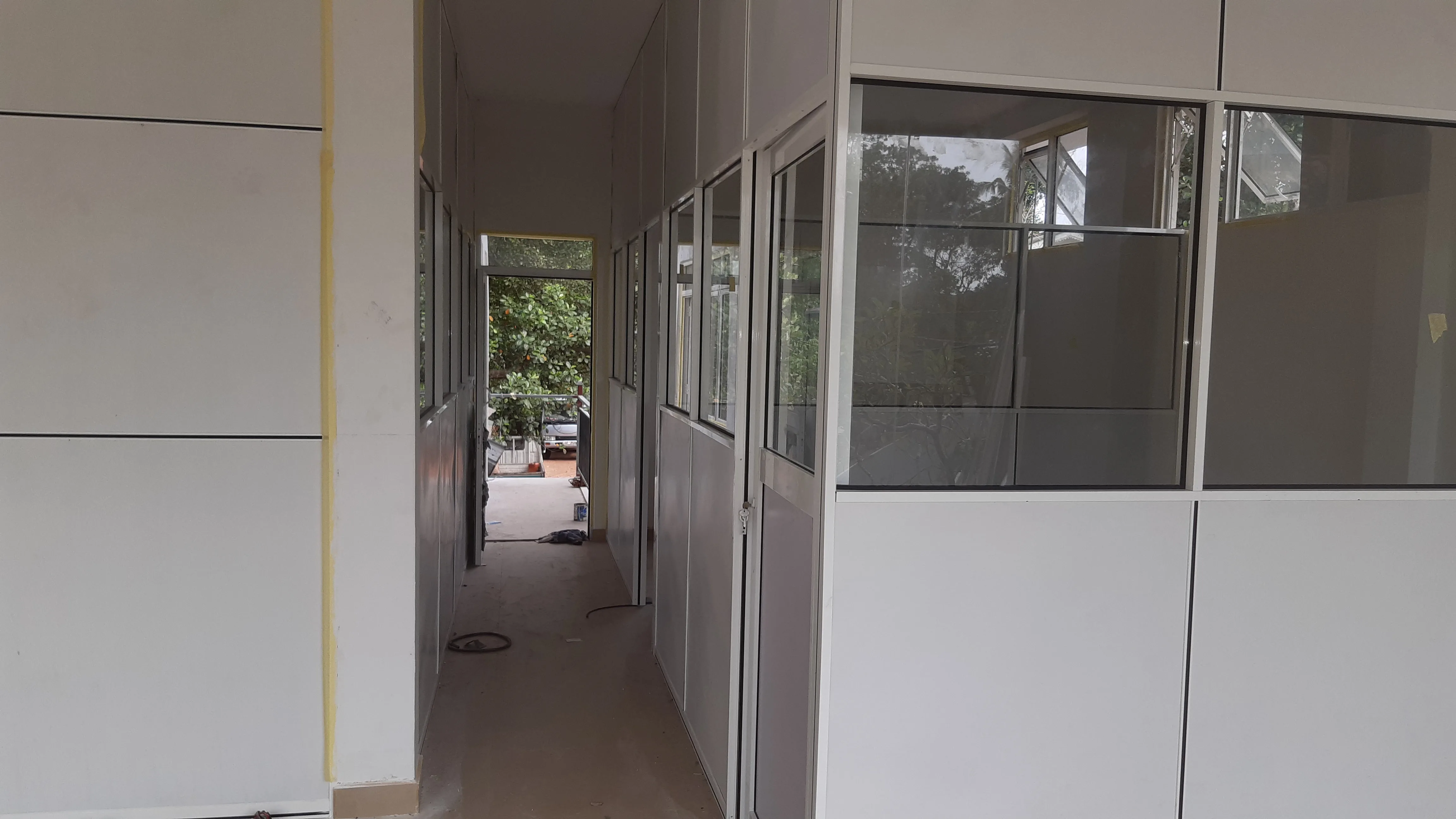 Office partitioning interior view